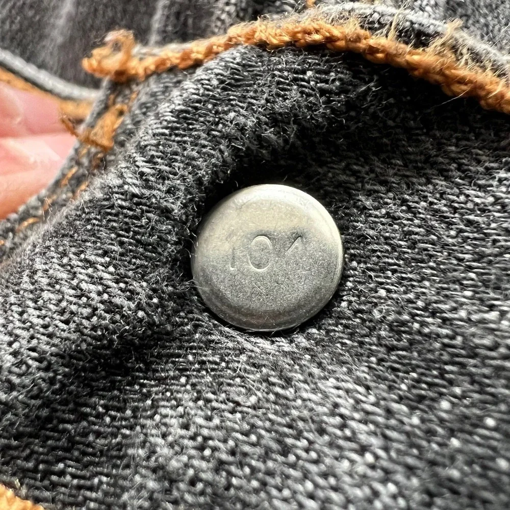 Y2K Vintage Levis‎ 501 XX Jeans Men's Size 38 x 34 Black Denim Mexico Button Fly